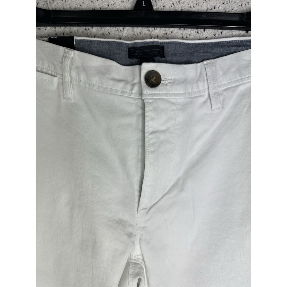 14th & Union The Wallin Stretch Twill Trim Fit Chino Pants NWT 32x34L White - Picture 3 of 5